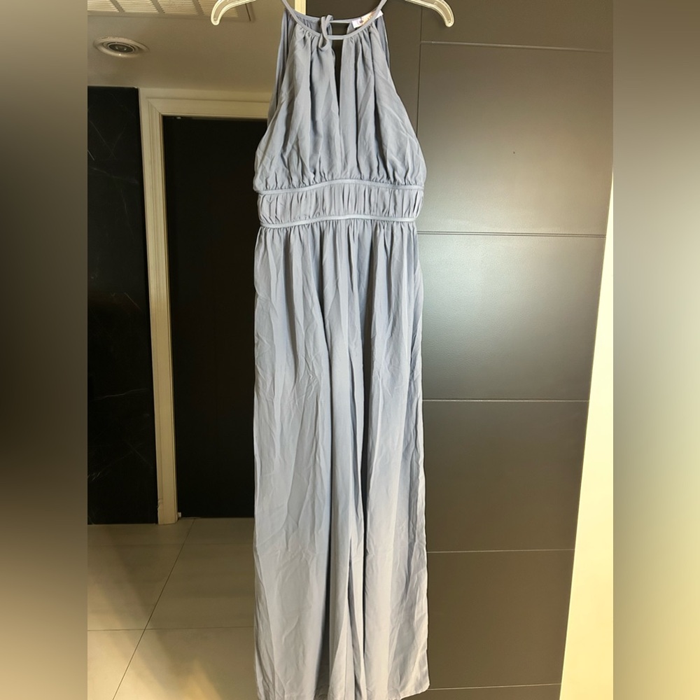 Blue Halter Jumpsuit (NWOT)